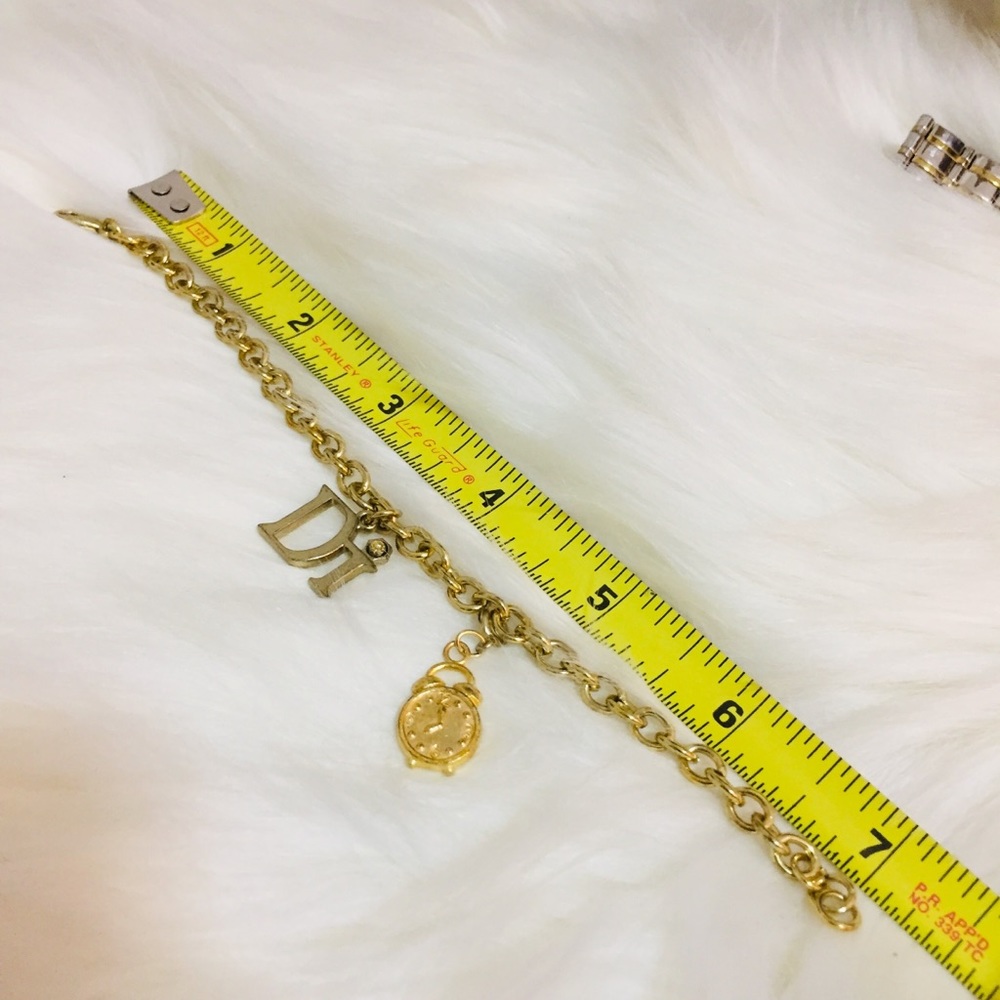 Bracelet Gold Tone Charm Bracelet - Picture 4 of 4